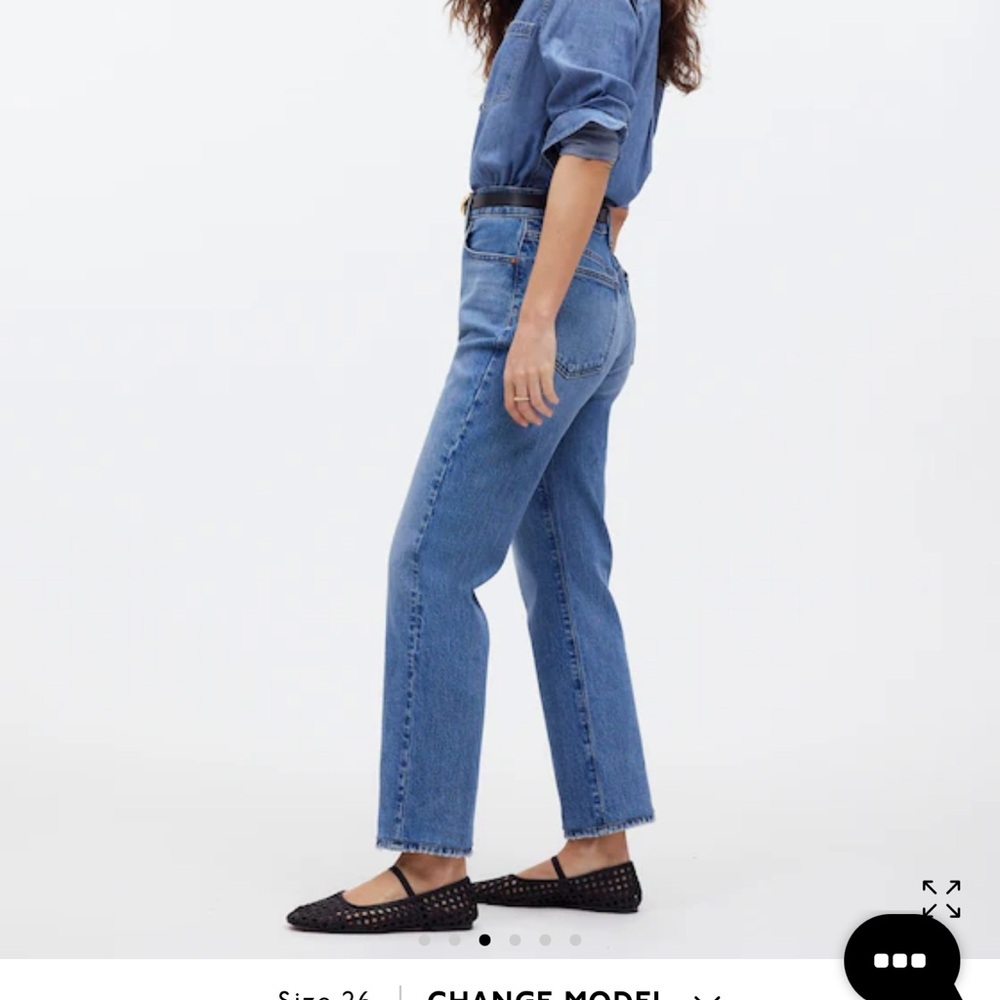 MADEWELL 90’s Straight Crop Jeans Size 31 EUC